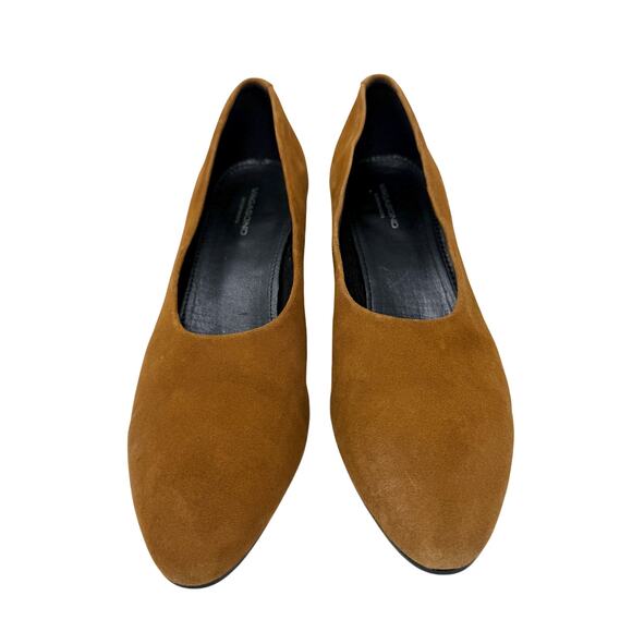Vagabond Warm Tan Suede Block Heel Pumps Women's Size EU 38/US 7 - Picture 2 of 9